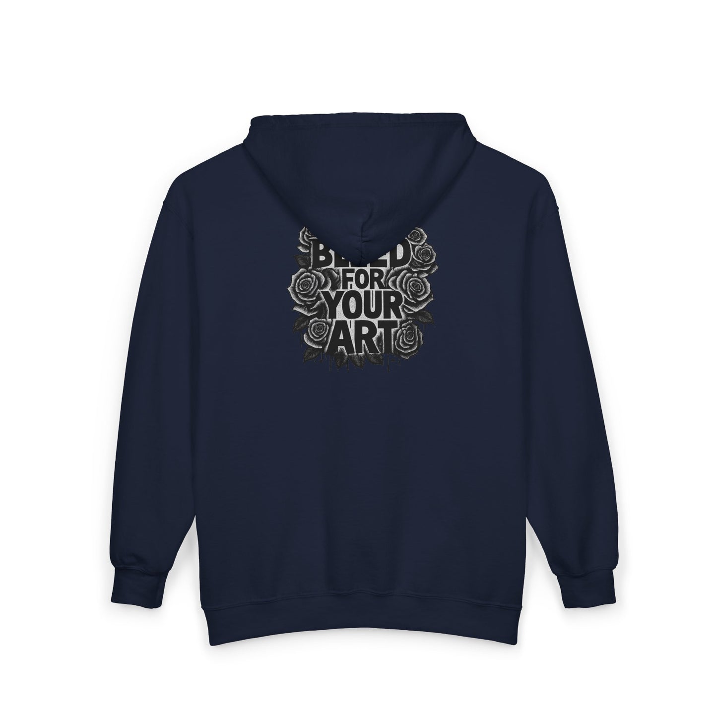 'Bleed For Your Art' Full-Zip Hoodie – DeadCorative Graphic Zip-Up Hoodie