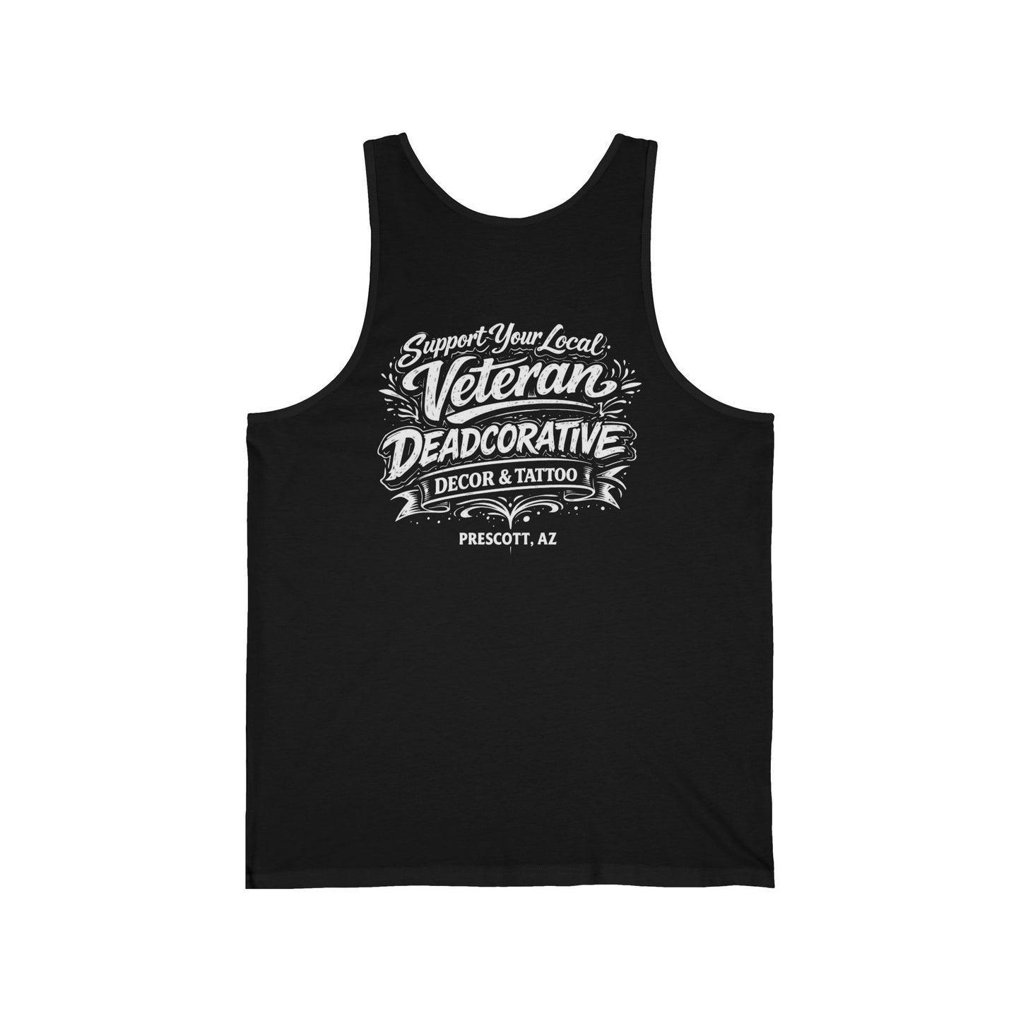 'Support Your Local Veteran' Graphic Tank Top — Deadcorative Graphic Tank Top