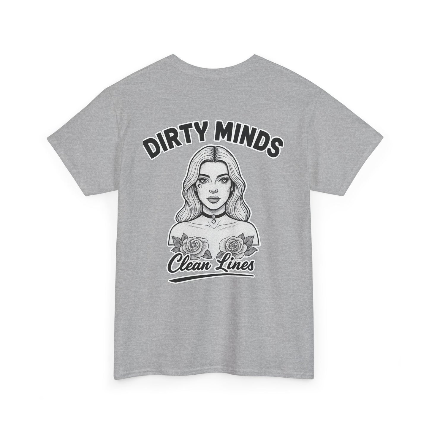 ‘Dirty Minds Clean Lines’ T-Shirt - Deadcorative Graphic Tee