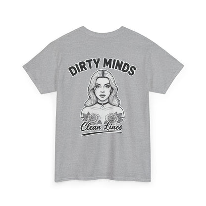 ‘Dirty Minds Clean Lines’ T-Shirt - Deadcorative Graphic Tee