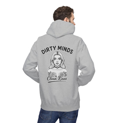 Dirty Minds Clean Lines Hoodie — Deadcorative Pullover Hoodie