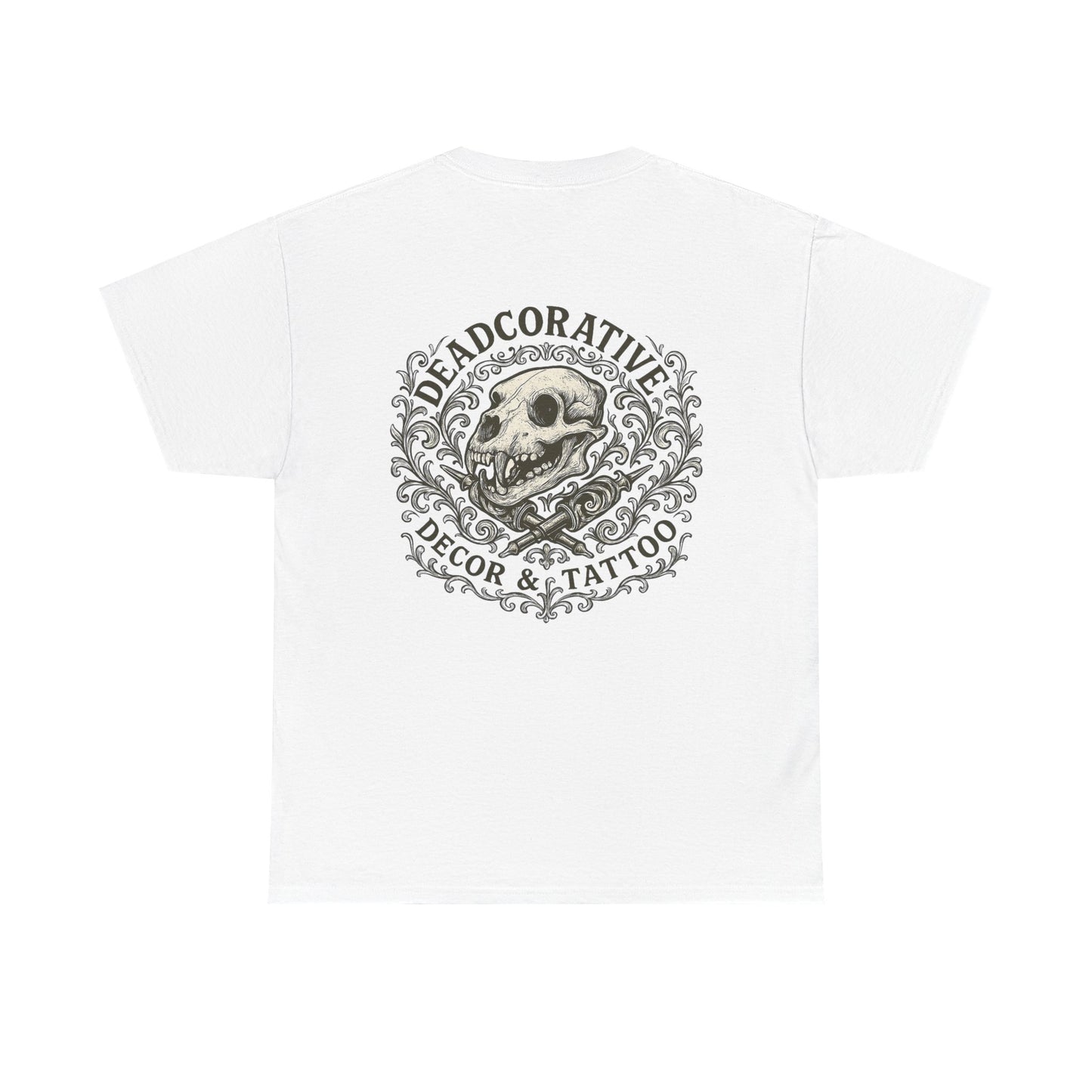 DeadCorative Logo Tee — “Deadcorative Decor & Tattoo” Graphic T-Shirt