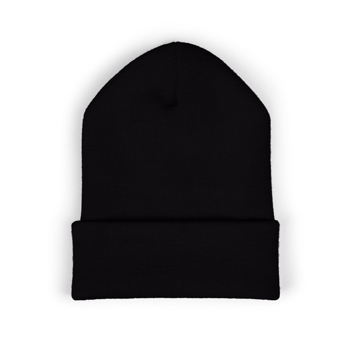 Embroidered 'Deadcorative' Classic Cuffed Beanie — Minimal Logo Knit Hat