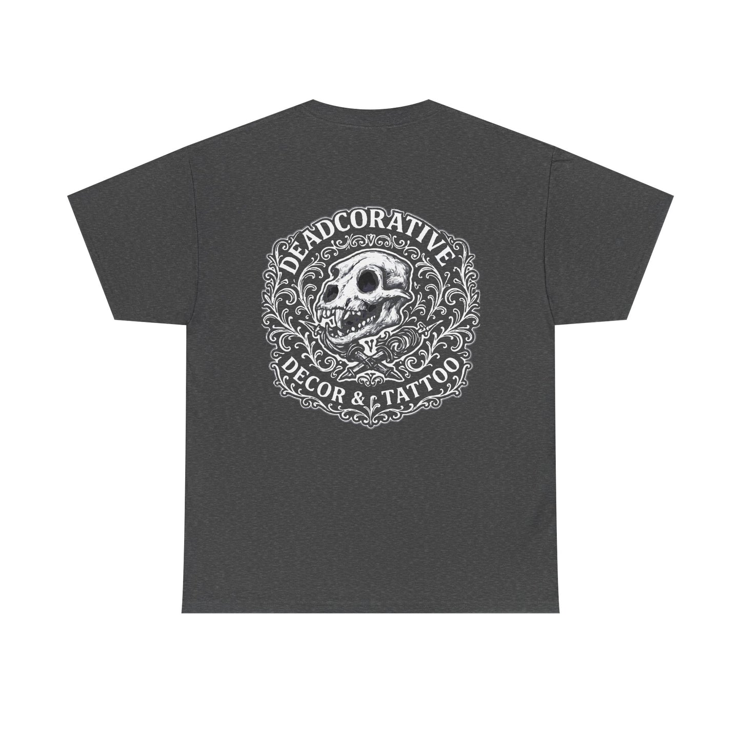 DeadCorative Logo Tee — “Deadcorative Decor & Tattoo” Graphic T-Shirt