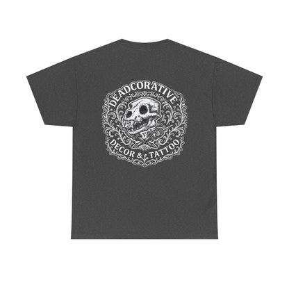 DeadCorative Logo Tee — “Deadcorative Decor & Tattoo” Graphic T-Shirt