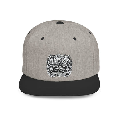‘Support Your Local Bar’ Flat Bill SnapBack Hat - Deadcorative Flat Bill Snapback Hat