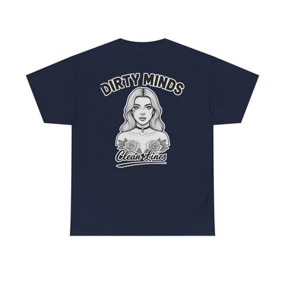 ‘Dirty Minds Clean Lines’ T-Shirt - Deadcorative Graphic Tee