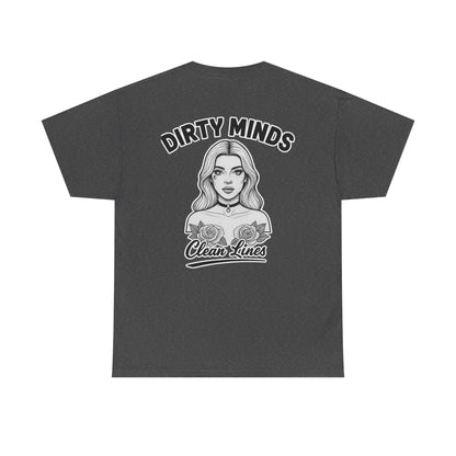 ‘Dirty Minds Clean Lines’ T-Shirt - Deadcorative Graphic Tee