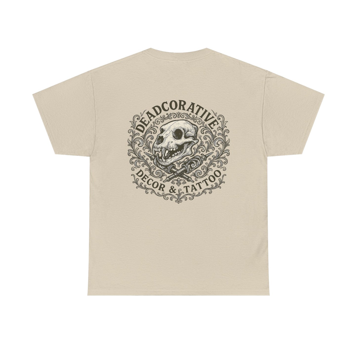 DeadCorative Logo Tee — “Deadcorative Decor & Tattoo” Graphic T-Shirt