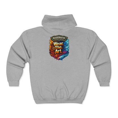 ‘Wear. The. Art.’ Full-Zip Jacket — Deadcorative Graphic Jacket