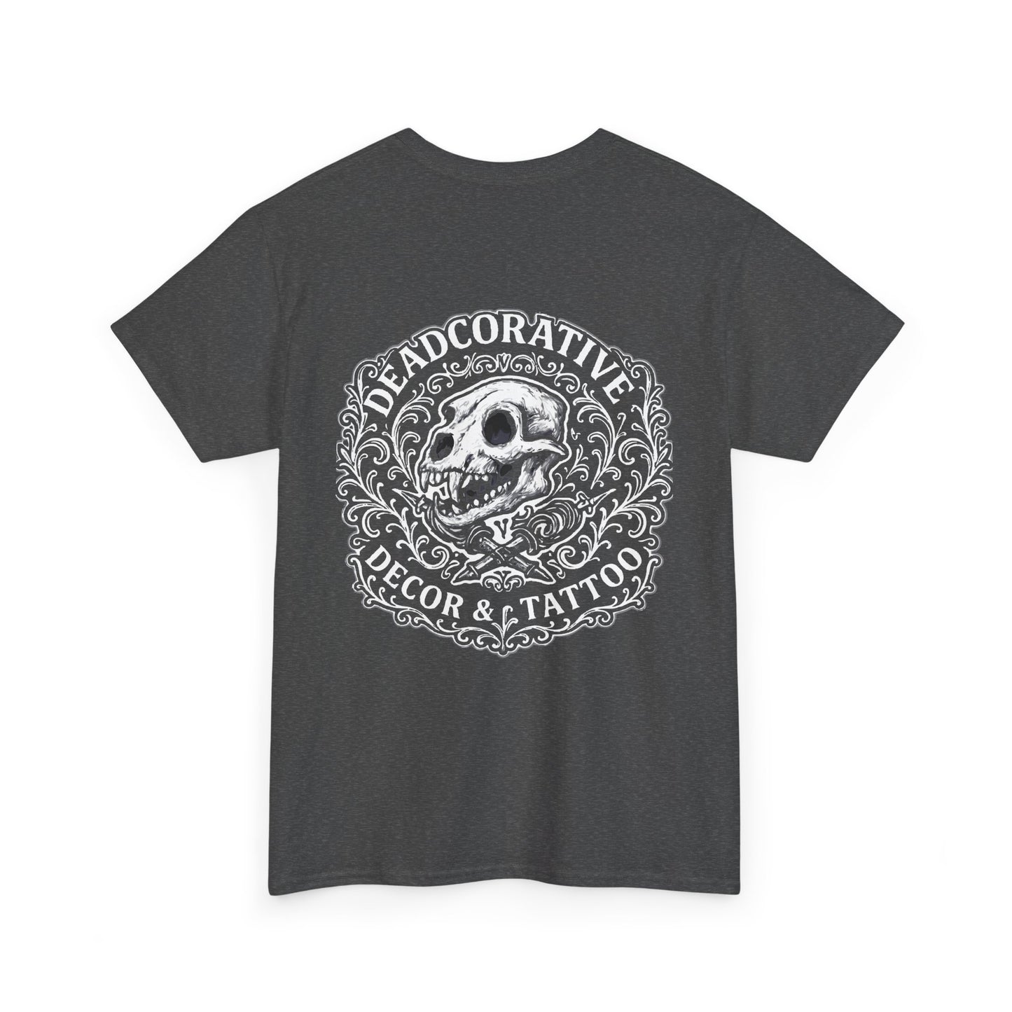 DeadCorative Logo Tee — “Deadcorative Decor & Tattoo” Graphic T-Shirt