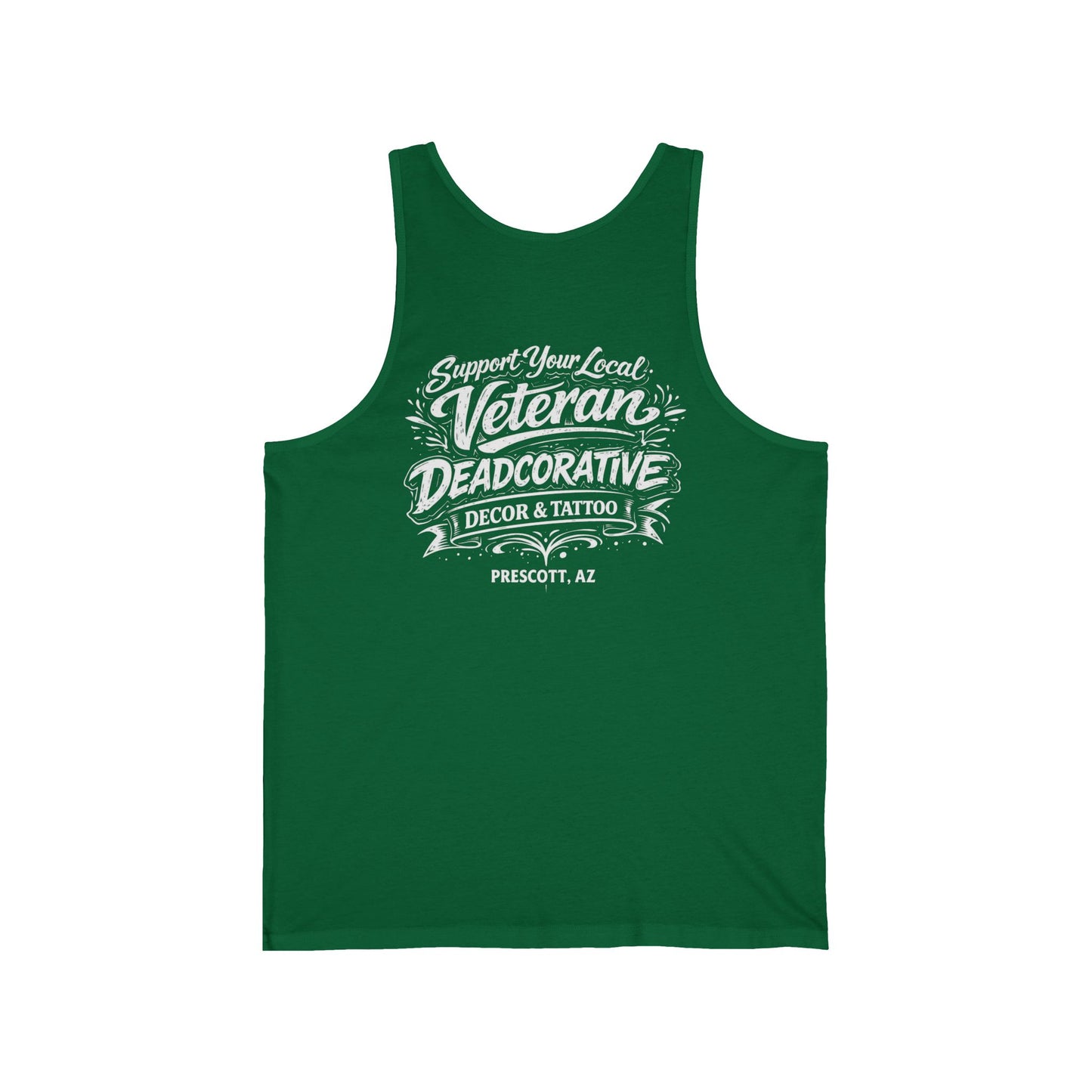 'Support Your Local Veteran' Graphic Tank Top — Deadcorative Graphic Tank Top