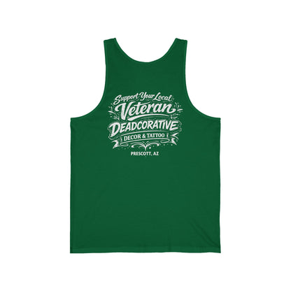 'Support Your Local Veteran' Graphic Tank Top — Deadcorative Graphic Tank Top
