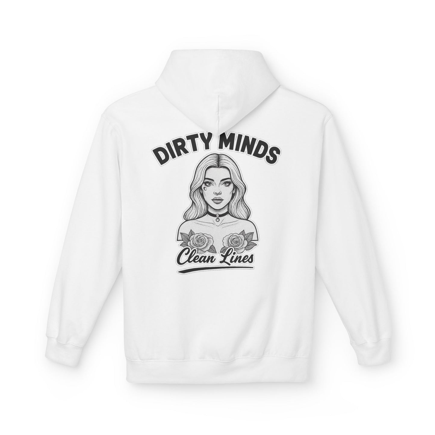 Dirty Minds Clean Lines Hoodie — Deadcorative Pullover Hoodie