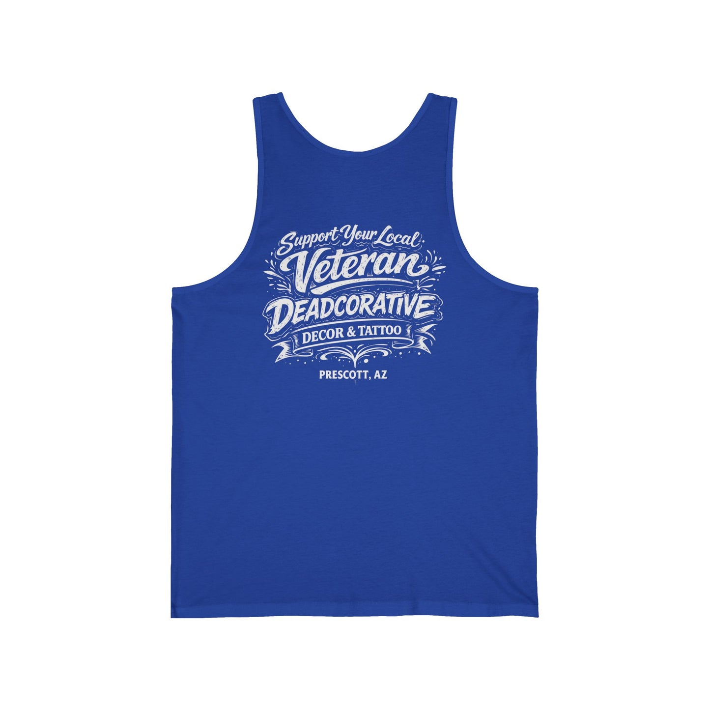 'Support Your Local Veteran' Graphic Tank Top — Deadcorative Graphic Tank Top
