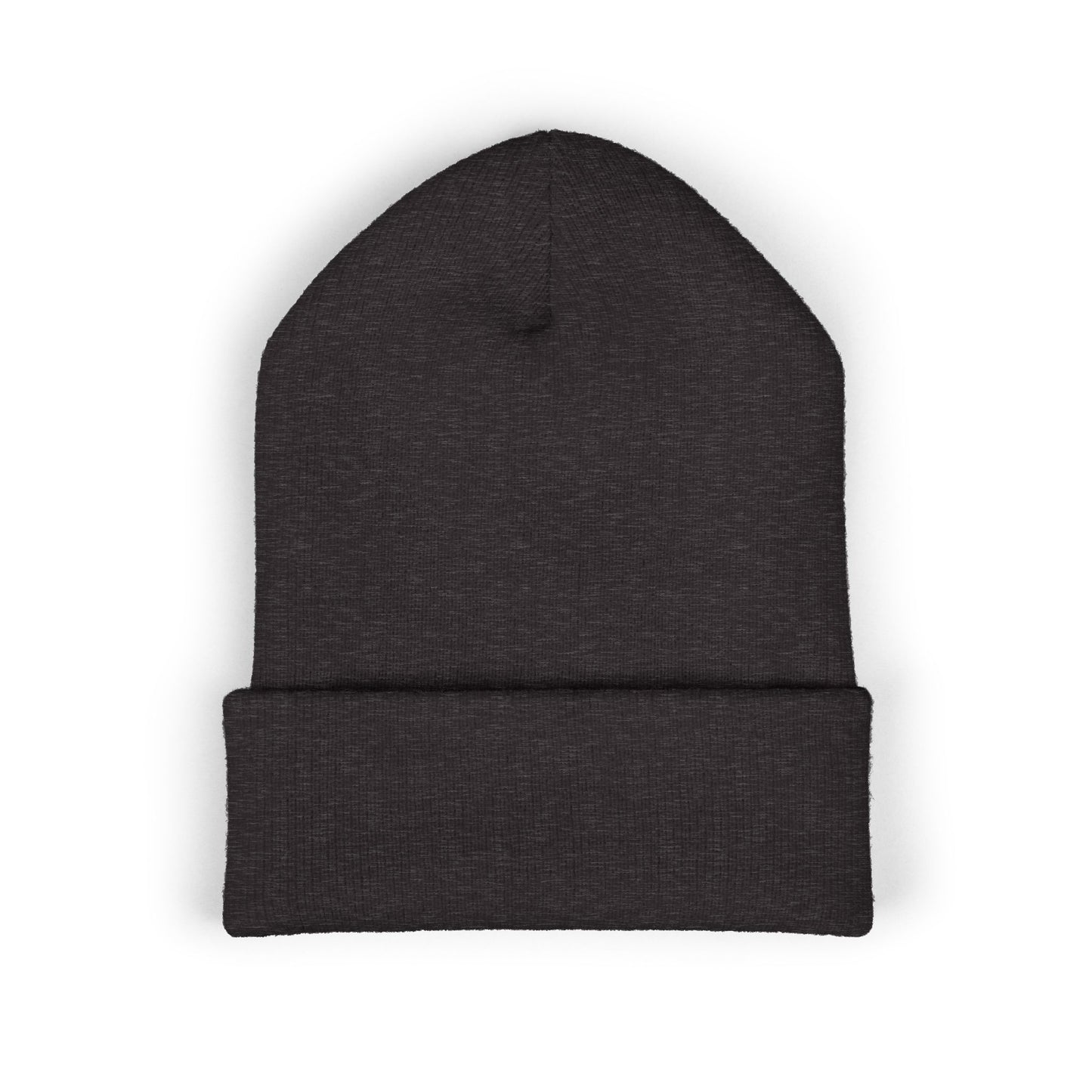 Embroidered 'Deadcorative' Classic Cuffed Beanie — Minimal Logo Knit Hat