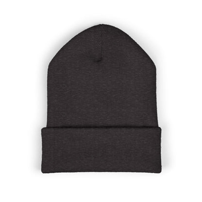 Embroidered 'Deadcorative' Classic Cuffed Beanie — Minimal Logo Knit Hat