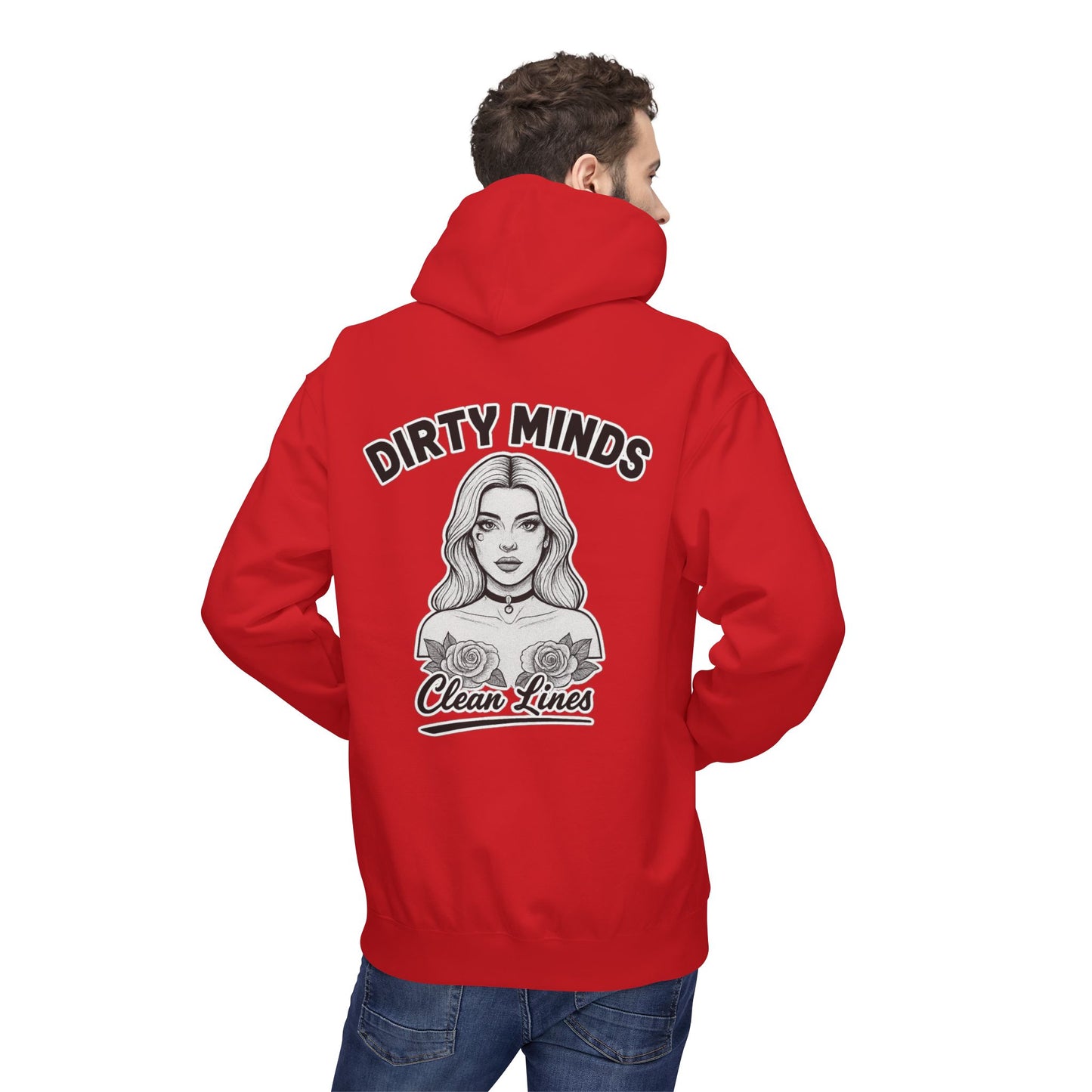 Dirty Minds Clean Lines Hoodie — Deadcorative Pullover Hoodie