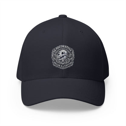 Embroidered Skull Coin Cap — Vintage Pirate Skull Embroidery Baseball Hat