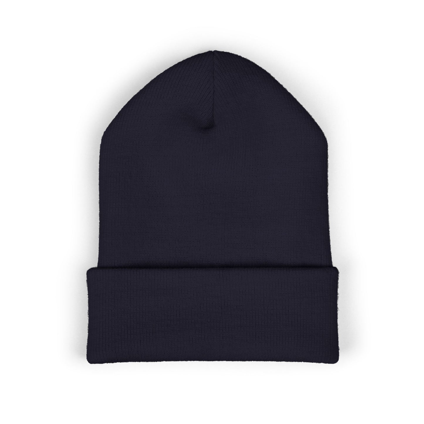 Embroidered 'Deadcorative' Classic Cuffed Beanie — Minimal Logo Knit Hat