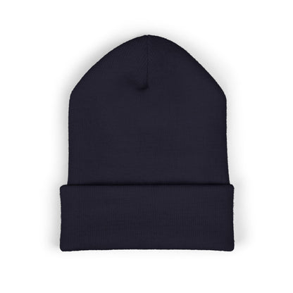 Embroidered 'Deadcorative' Classic Cuffed Beanie — Minimal Logo Knit Hat