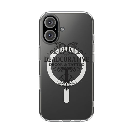DeadCorative Logo Clear Magnetic Phone Case — Deadcorative Decor & Tattoo Logo