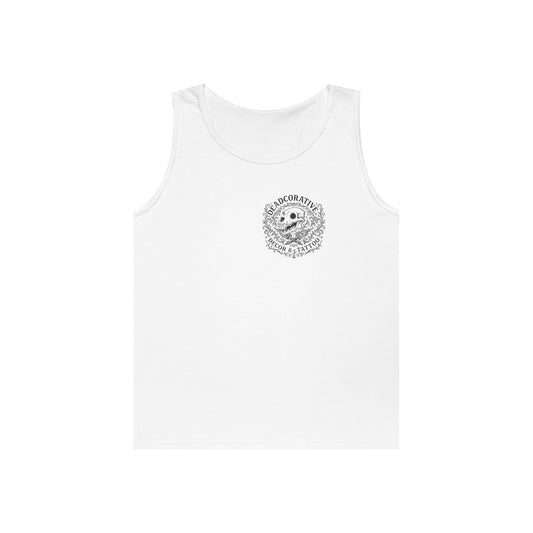 Bleed For Your Art Tank Top — Floral Graphic Cotton Tank