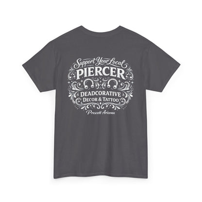 'Support Your Local Piercer' Graphic T‑Shirt — Deadcorative graphic T-Shirt