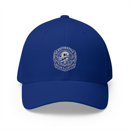 Embroidered Skull Coin Cap — Vintage Pirate Skull Embroidery Baseball Hat