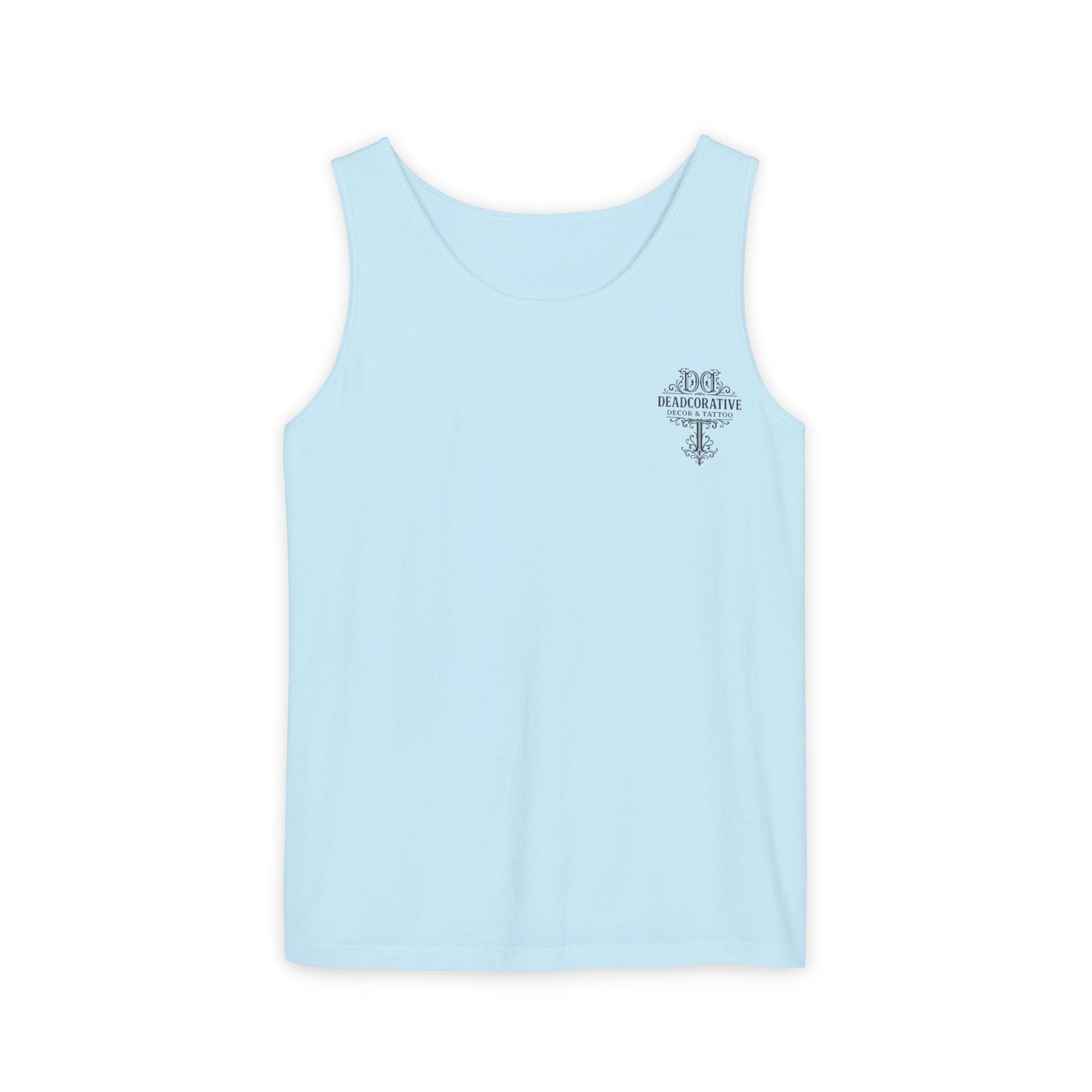 'Bottle Up / Needle Down' Tank Top — Deadcorative Graphic Tank Top