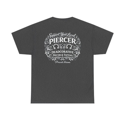 'Support Your Local Piercer' Graphic T‑Shirt — Deadcorative graphic T-Shirt