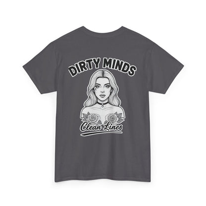 ‘Dirty Minds Clean Lines’ T-Shirt - Deadcorative Graphic Tee