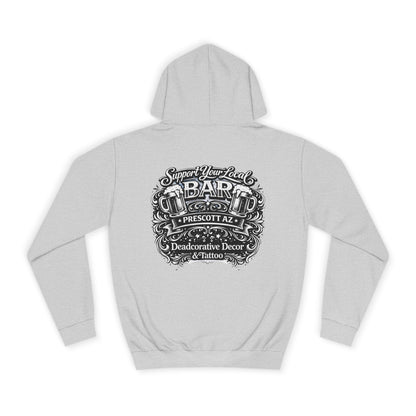 'Support Your Local Bar' Graphic — Deadcorative Graphic Pullover Hoodie