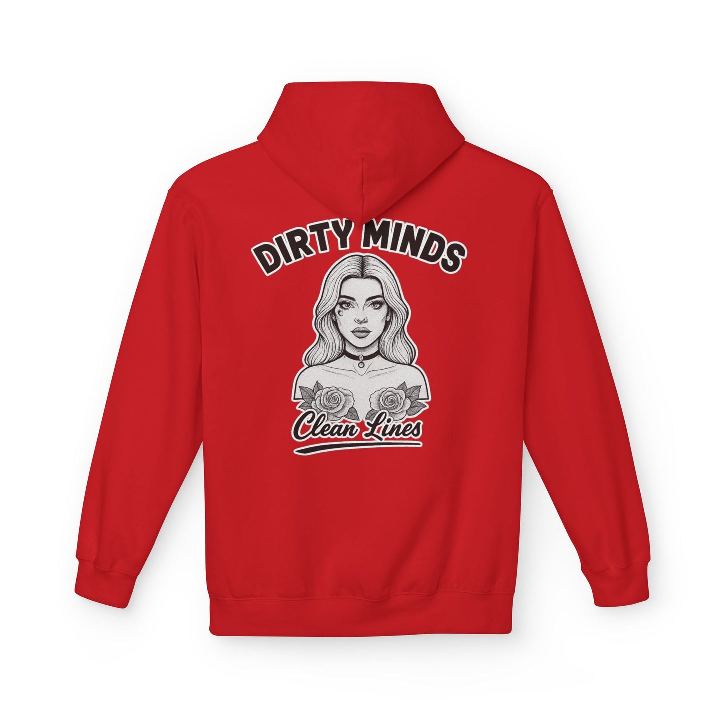 Dirty Minds Clean Lines Hoodie — Deadcorative Pullover Hoodie