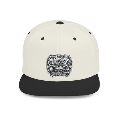 ‘Support Your Local Bar’ Flat Bill SnapBack Hat - Deadcorative Flat Bill Snapback Hat
