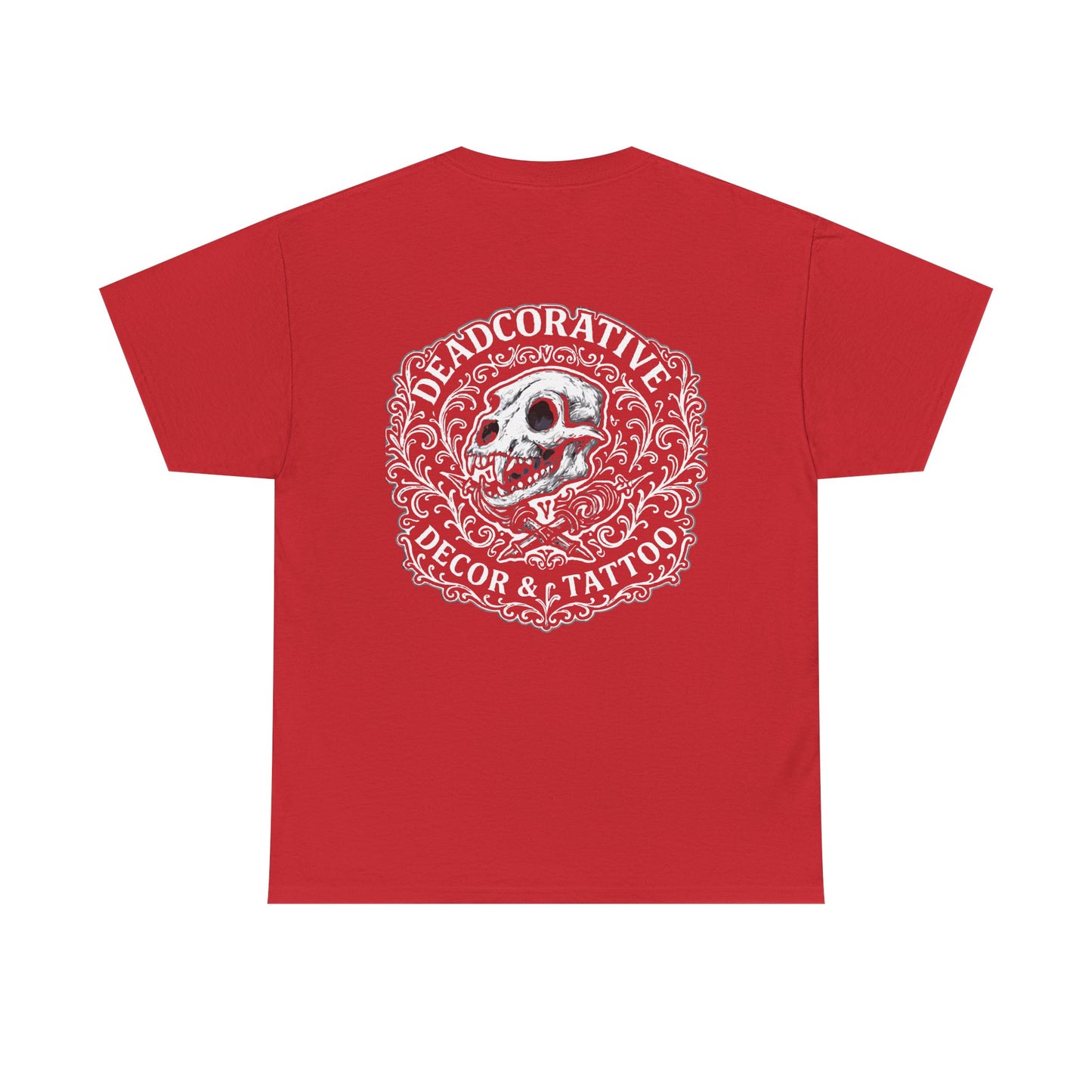 DeadCorative Logo Tee — “Deadcorative Decor & Tattoo” Graphic T-Shirt