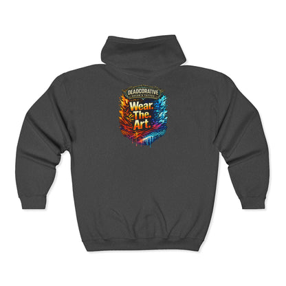 ‘Wear. The. Art.’ Full-Zip Jacket — Deadcorative Graphic Jacket