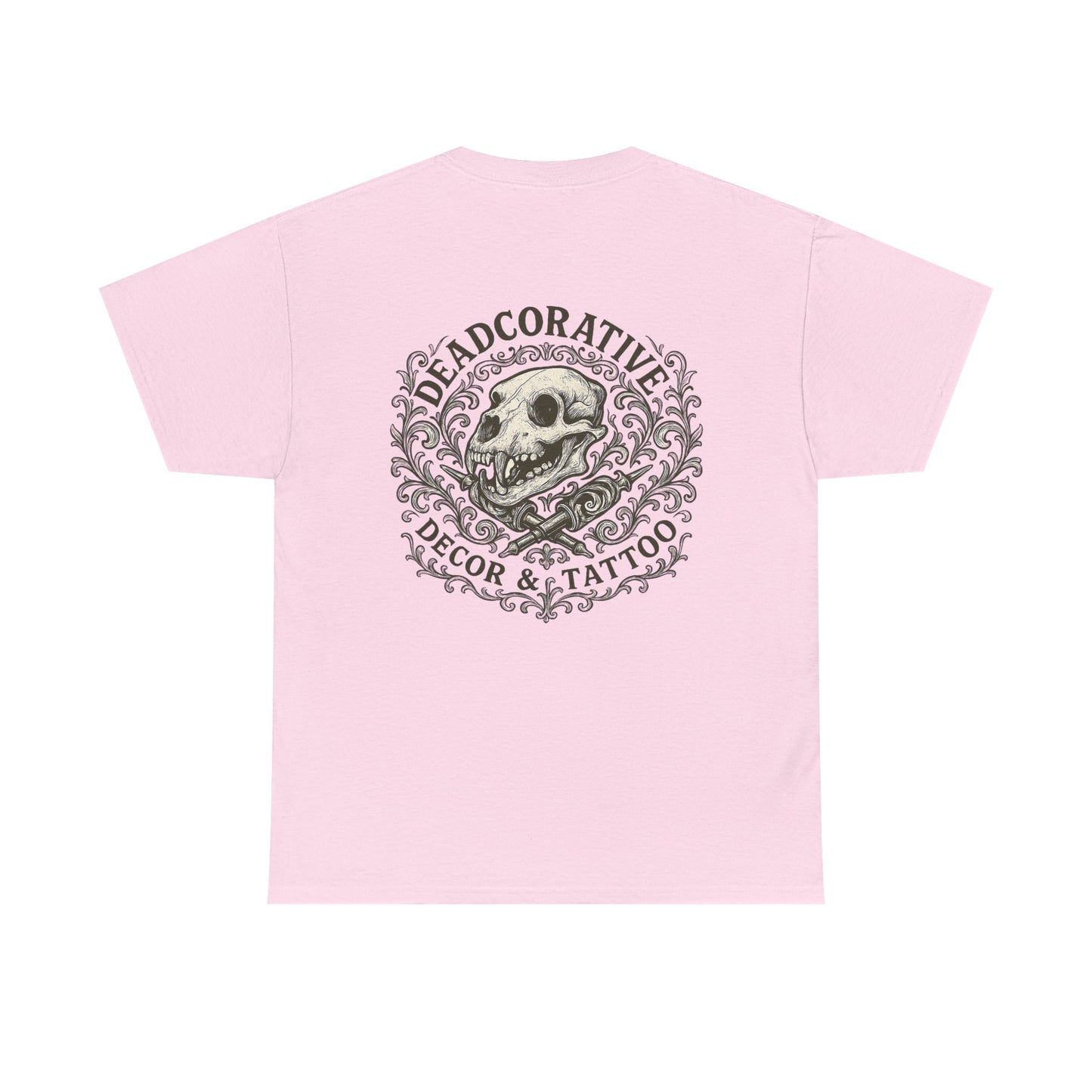DeadCorative Logo Tee — “Deadcorative Decor & Tattoo” Graphic T-Shirt