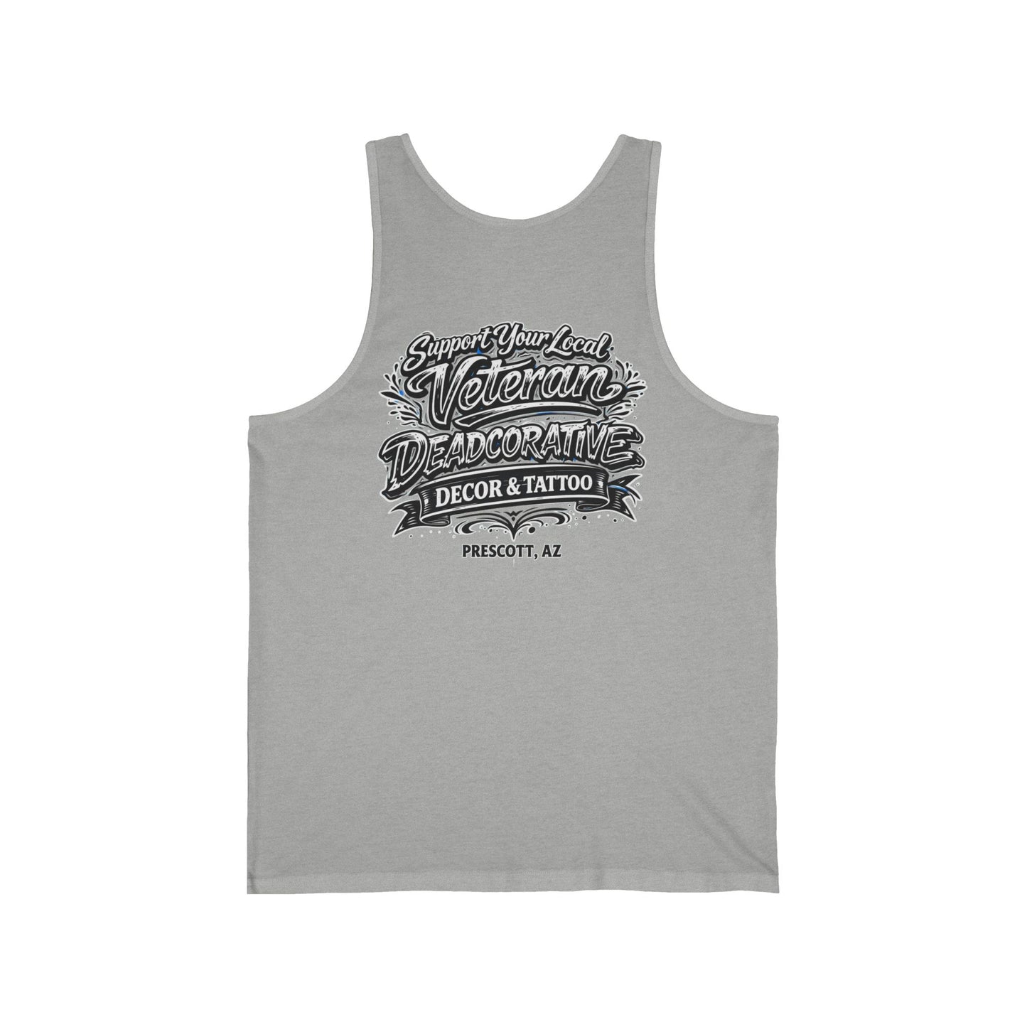 'Support Your Local Veteran' Graphic Tank Top — Deadcorative Graphic Tank Top
