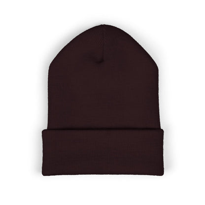 Embroidered 'Deadcorative' Classic Cuffed Beanie — Minimal Logo Knit Hat