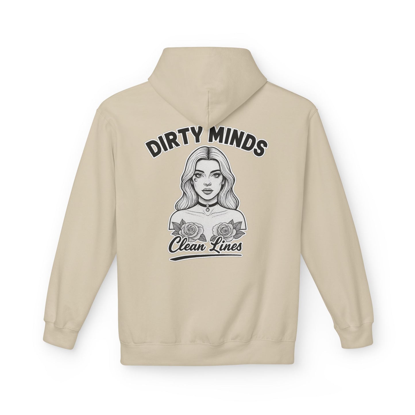 Dirty Minds Clean Lines Hoodie — Deadcorative Pullover Hoodie