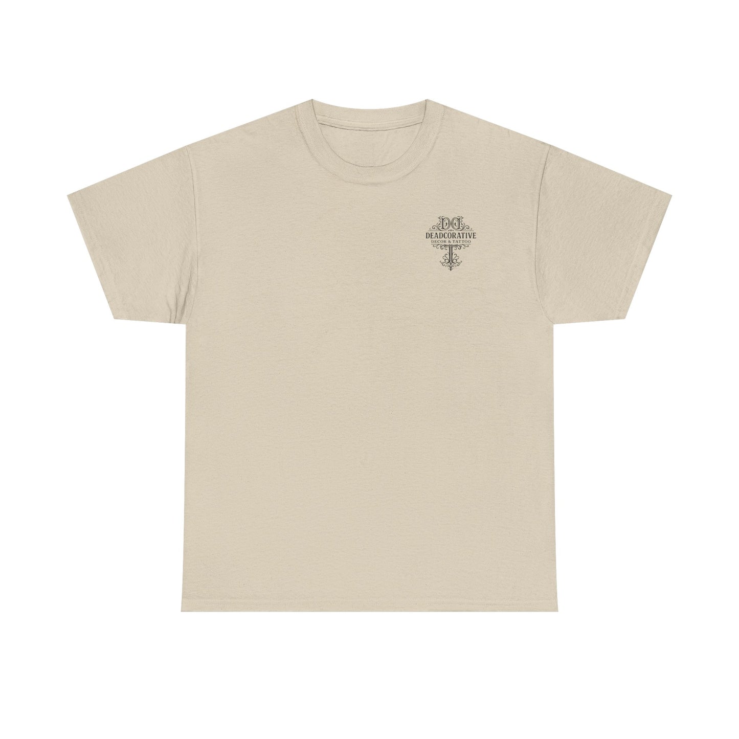 'Bottle Up / Needle Down'  Tee — Deadcorative Graphic T-Shirt