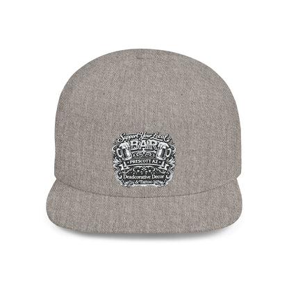 ‘Support Your Local Bar’ Flat Bill SnapBack Hat - Deadcorative Flat Bill Snapback Hat
