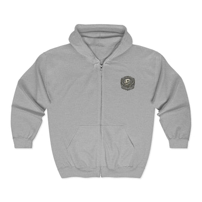 'Bleed For Your Art' Full-Zip Hoodie – DeadCorative Graphic Zip-Up Hoodie