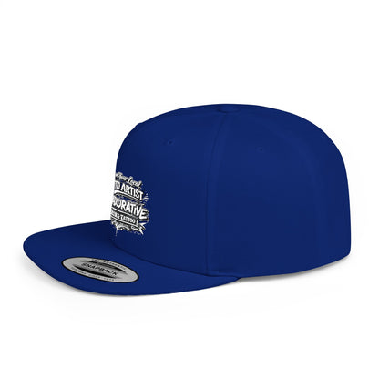 ‘Support Your Local Tattoo Artist’ Snapback Hat — Deadcorative Flat Bill SnapBack Hat