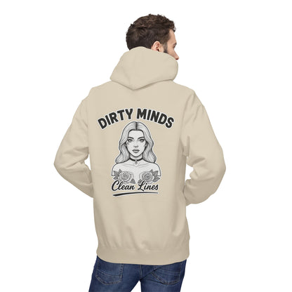 Dirty Minds Clean Lines Hoodie — Deadcorative Pullover Hoodie
