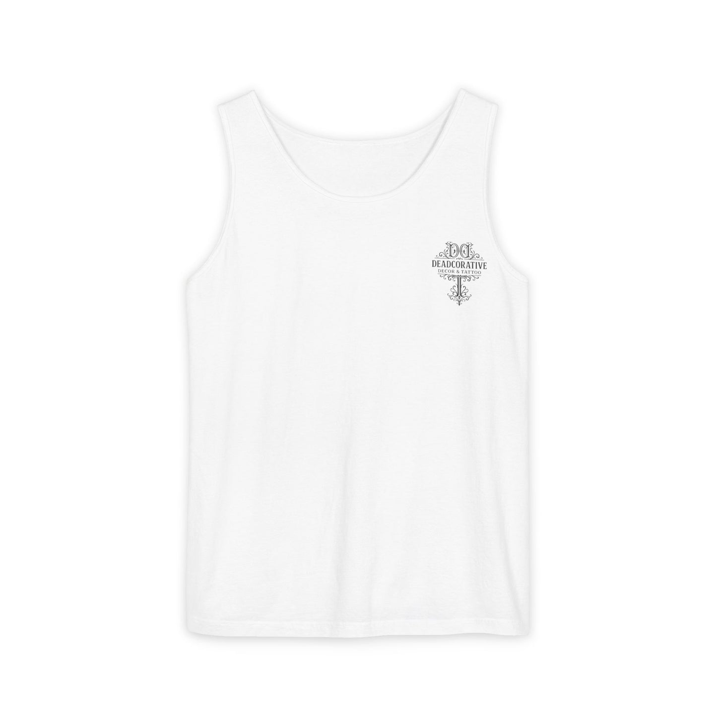 'Bottle Up / Needle Down' Tank Top — Deadcorative Graphic Tank Top