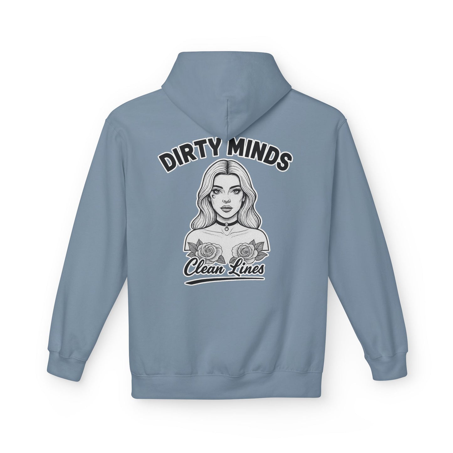 Dirty Minds Clean Lines Hoodie — Deadcorative Pullover Hoodie