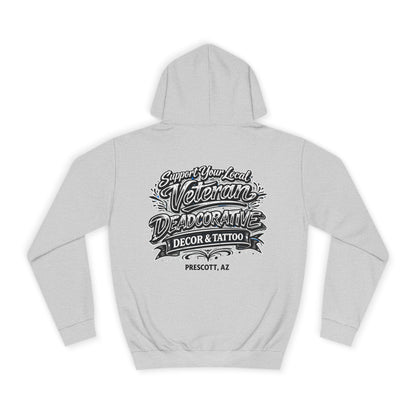'Support Your Local Veteran' Graphic Hoodie – Deadcorative Graphic Pullover