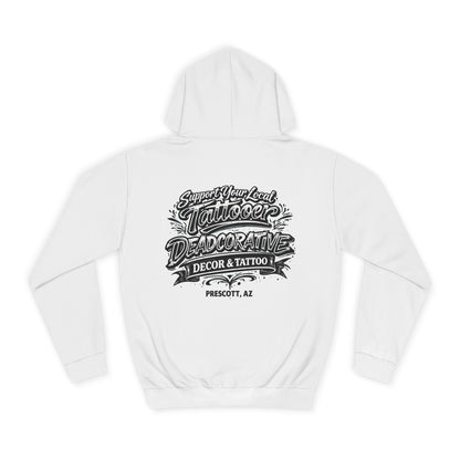 'Support Your Local Tattooer' Hoodie — Deadcorative Graphic Pullover